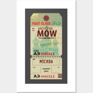 Mocow Russia luggage tag Posters and Art